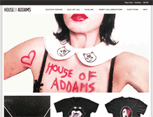 Tablet Screenshot of houseofaddams.com